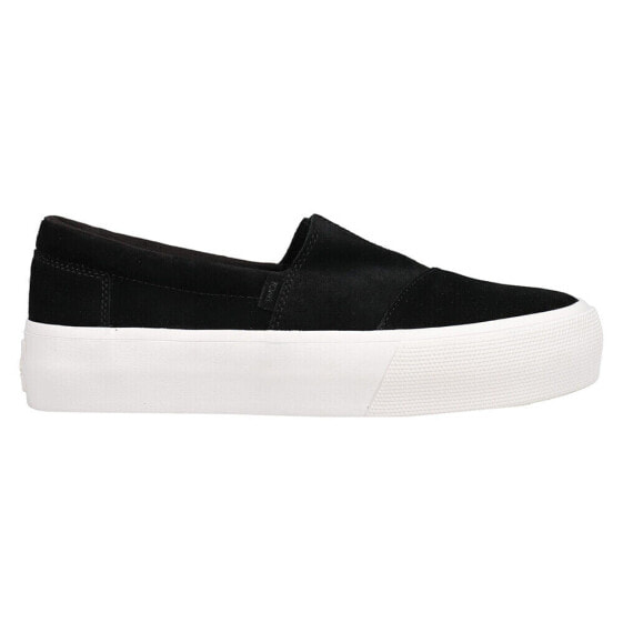 TOMS Fenix Slip On Platform Womens Black Sneakers Casual Shoes 10020159T-001