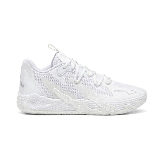 Puma Mb.03 Lo Basketball Mens White Athletic Sneakers 31038403