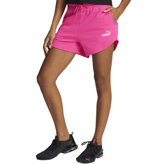 Puma Ess Ft 3" Drawstring Short Womens Pink Casual Athletic Bottoms 67650925