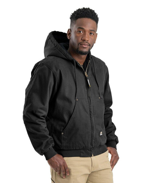 Tall Heartland Washed Duck Hooded Work Jacket