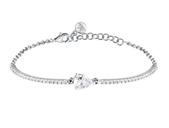 Luxury silver bracelet with zircons Tesori SAIW213