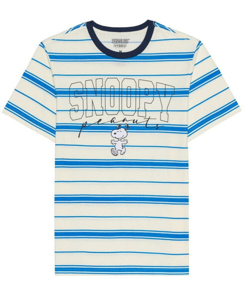 Men's Snoopy Short Sleeve Stripe T-shirt