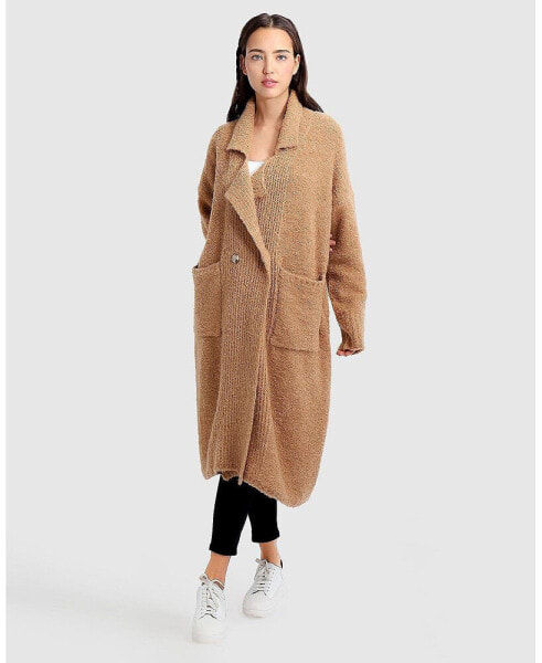 Women Born To Run Sustainable Sweater Coat