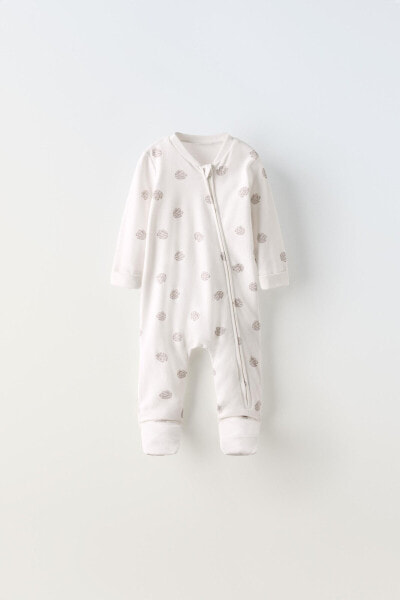 SLEEPSUIT WITH CONVERTIBLE BUNNY FOOT