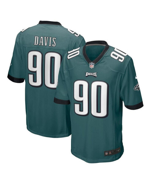 Men's Jordan Davis Midnight Green Philadelphia Eagles 2022 NFL Draft First Round Pick Game Jersey