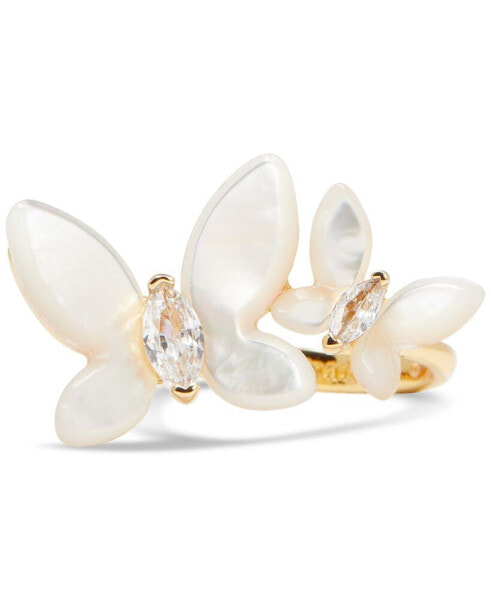 Gold-Tone Social Butterfly Ring