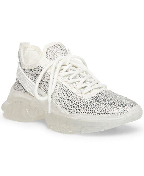 Women's Maxima Rhinestone-Trim Trainer Sneakers