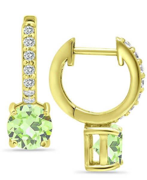 Серьги Giani Bernini Colored Cubic Zirconia Huggie Hoop