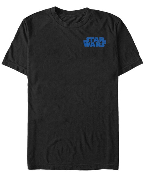Star Wars Men's Stacked Logo Basic Short Sleeve T-Shirt