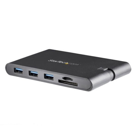 StarTech.com USB C Multiport Adapter - USB Type-C Mini Dock with HDMI 4K or VGA 1080p Video - 100W Power Delivery Passthrough - 3-port USB 3.0 Hub - GbE - SD & MicroSD - Laptop Travel Dock - Wired - USB 3.2 Gen 1 (3.1 Gen 1) Type-C - 10,100,1000 Mbit/s - IEEE 802.3 -