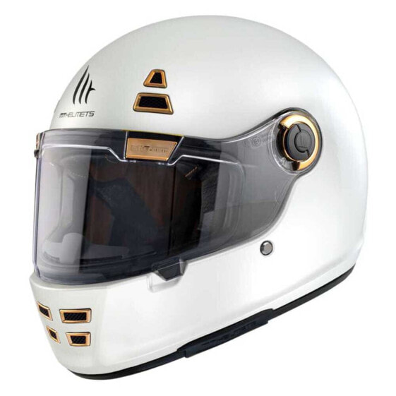 Шлем полнолицевой MT Helmets Jarama Solid Glossy White Pearl