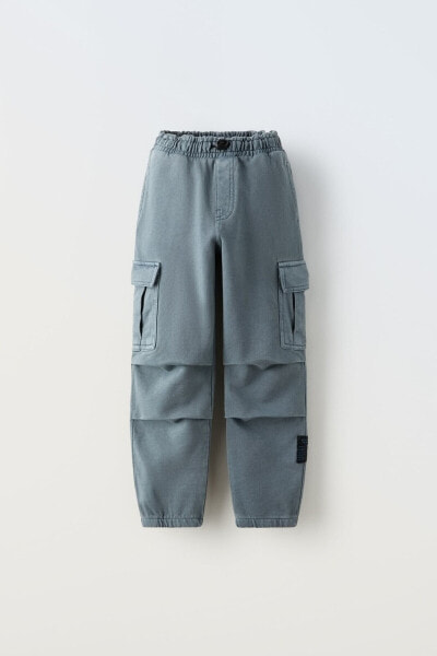 Plush cargo trousers
