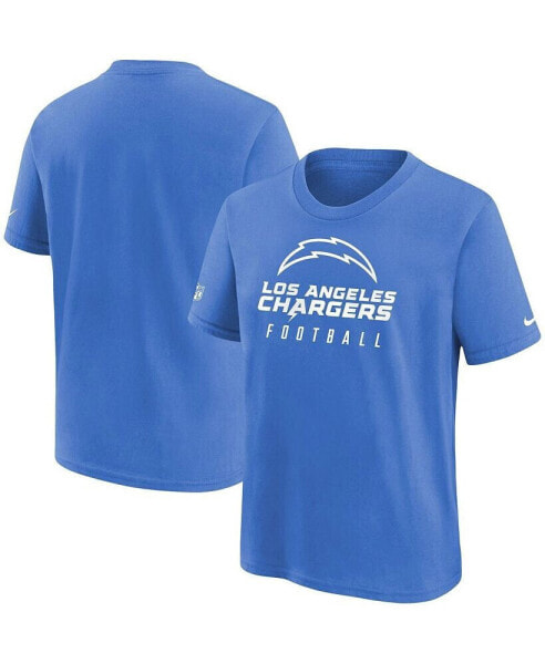 Футболка для малышей Nike Футболка Powder Blue Los Angeles Chargers Sideline Legend