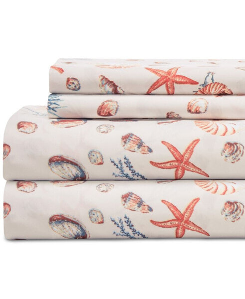 Постельное белье King Beatrice Home Fashions coastal 4-Pc. Printed