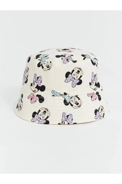 LCW baby Minnie Mouse Baskılı Kız Bebek Bucket Şapka
