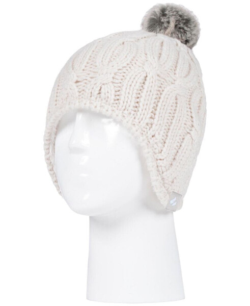 Women's Nikki Cosy Ears Pom-Pom Hat