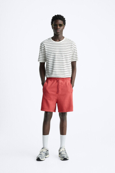 FADED JOGGER BERMUDA SHORTS