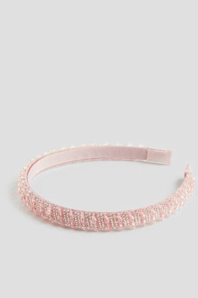 Beaded Satin Hairband