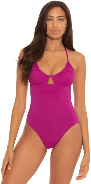 Becca by Rebecca Virtue 273469 Candice Convertible One Piece Swimsuit Berry M