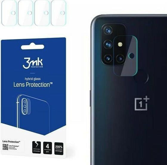 Стекло защитное для объектива камеры 3MK Lens Protect OnePlus Nord N10 5G 4 шт.