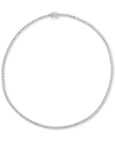 Macy's diamond All-Around 17" Collar Tennis Necklace (8 ct. t.w.) in 14k White Gold