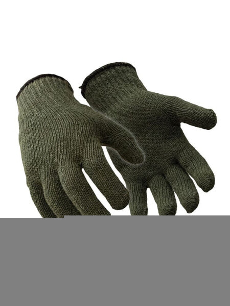 Men's Military Style Ragg Wool Glove Liners (Pack of 12 Pairs)