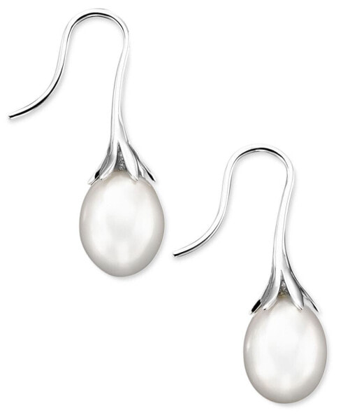 Cultured Freshwater Pearl Drop Earrings in 14K Yellow Gold (Also Available in 14k White Gold and 14k Rose Gold)