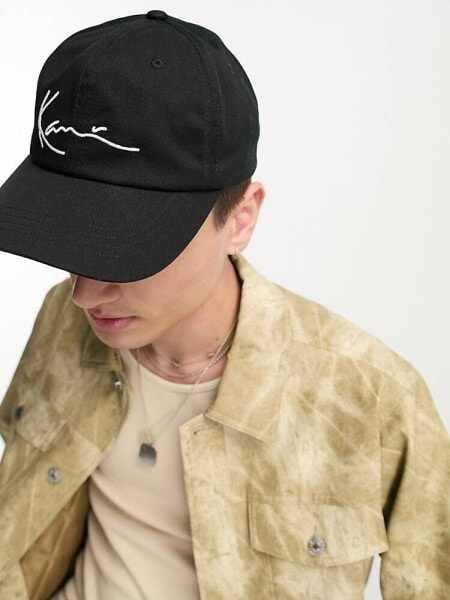 Karl Kani signature baseball cap in black