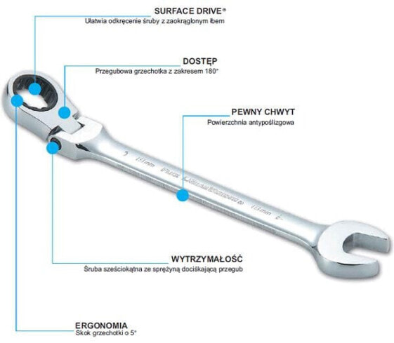 Ручной инструмент ключ SATA Flat-карманный 18 мм со сломанным рейдом