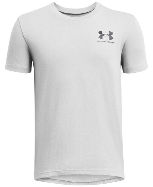 Футболка для малышей Under Armour Big Boys Sport-Style Logo воротник троекратный