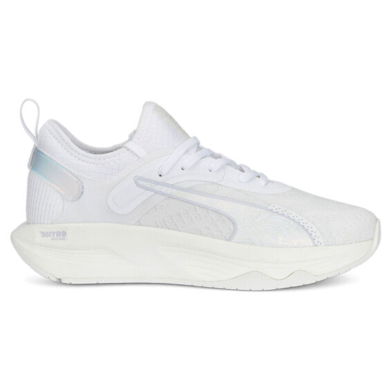 Puma Pwr Xx Nitro Nova Shine Training Womens White Sneakers Athletic Shoes 3779