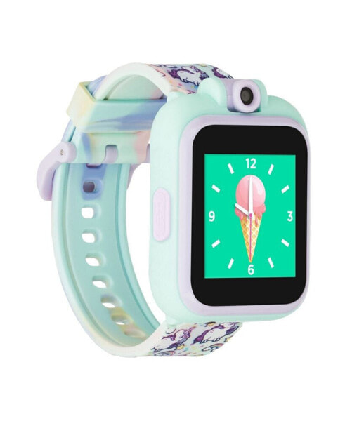 Kid's 2 Tie Dye Unicorn Print Tpu Strap Smart Watch 41mm