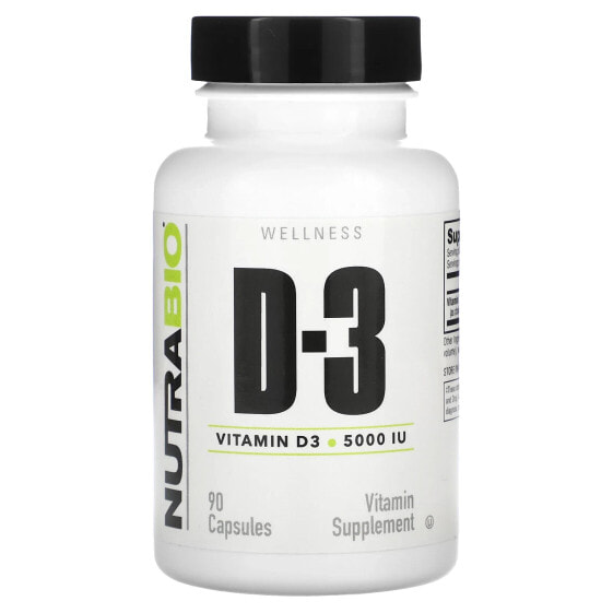 Vitamin D-3, 125 mcg (5,000 IU), 90 Capsules