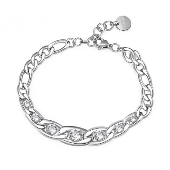 Timeless steel bracelet with Symphonia BYM103 crystals