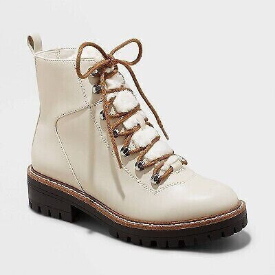 Women's Leighton Winter Boots - A New Day Off-White 12