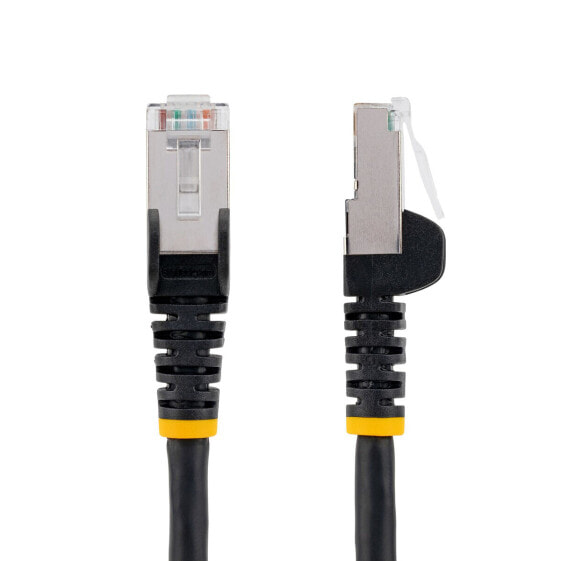 UTP Category 6 Rigid Network Cable Startech NLBK-1M-CAT6A-PATCH Black 1 m