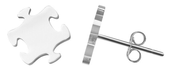 Stylish Steel Puzzle Earrings
