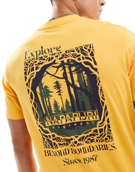 Napapijri Keoni t-shirt in yellow