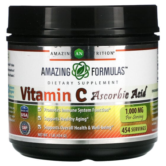Vitamin C Ascorbic Acid, 1,000 mg, 1 lb (454 g)