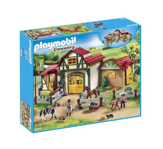 Игровой набор с элементами конструктора Playmobil Country 6926, Лошадиная ферма