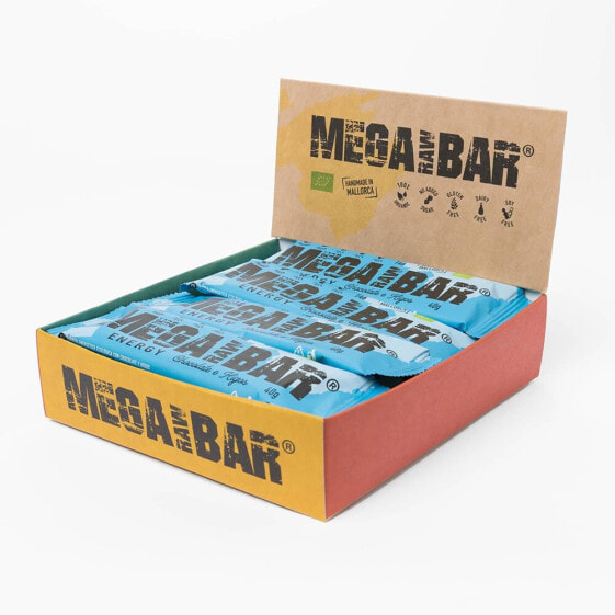 Энергетические батончики MEGARAWBAR Коробка 12 штук Шоколад