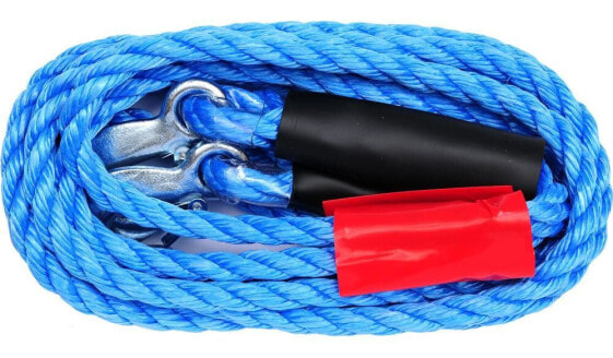 Vorel Tow Rope - плетеные 2,5t с крючком, титан 82209