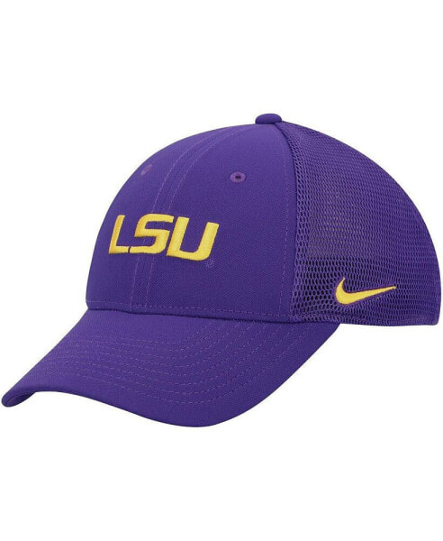 Men's Purple LSU Tigers Legacy91 Meshback Swoosh Performance Flex Hat