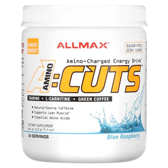 ACUTS, Amino-Charged Energy Drink, Blue Raspberry, 7.4 oz (210 g)