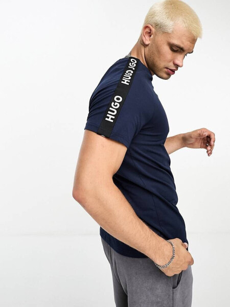 Hugo Bodywear sporty logo t-shirt in blue