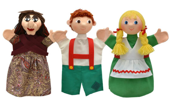 Handpuppen Set Hansel Gretel 4 tlg.