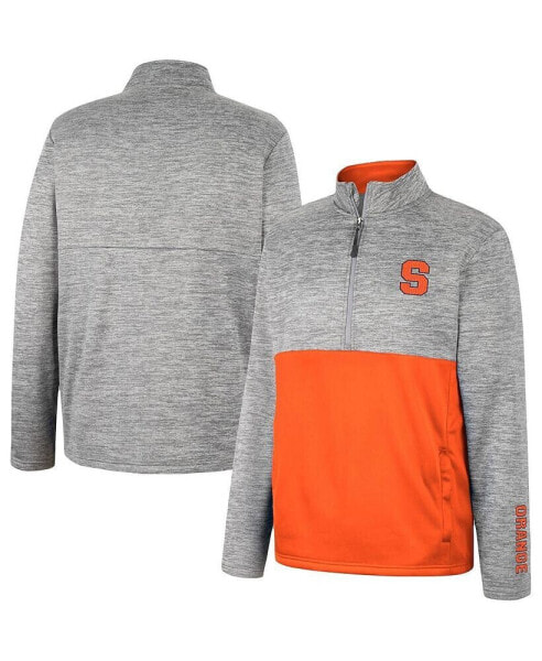 Men's Gray Syracuse Orange John Half-Zip Jacket