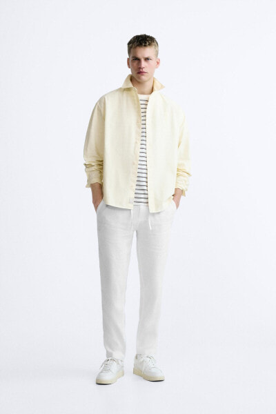 LINEN/COTTON TROUSERS