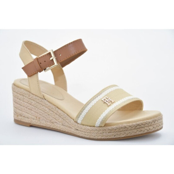 Tommy Hilfiger Webbing Wedge Sandal W FW0FW08044ACR