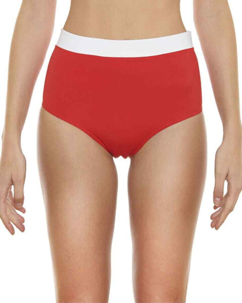 BALMAIN 270672 Logo Printed Jersey High-Waist Bikini Brief red size 34 (XXS)